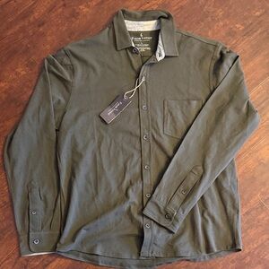 Tailor Vintage Gray/Green Long Sleeve Shirt